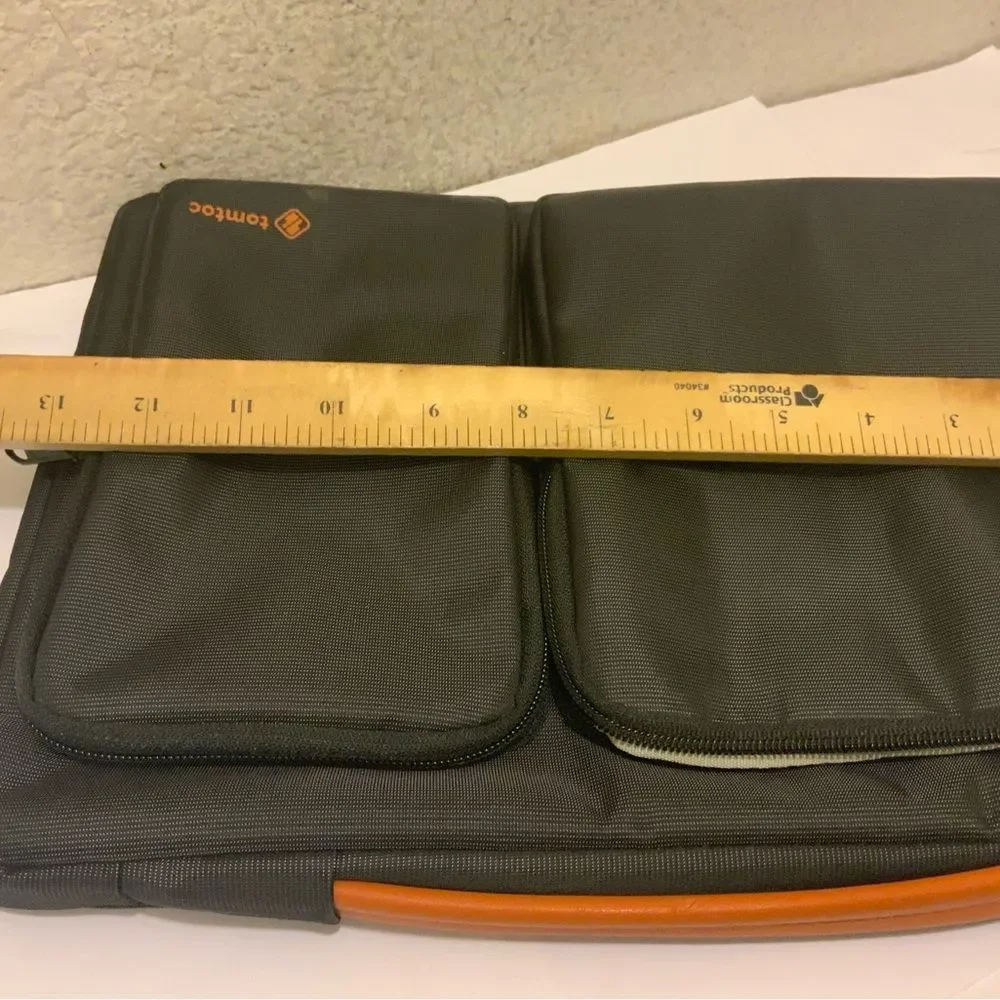 Tomtoc Black Protective Laptop Sleeve Case Zip Around Padded
